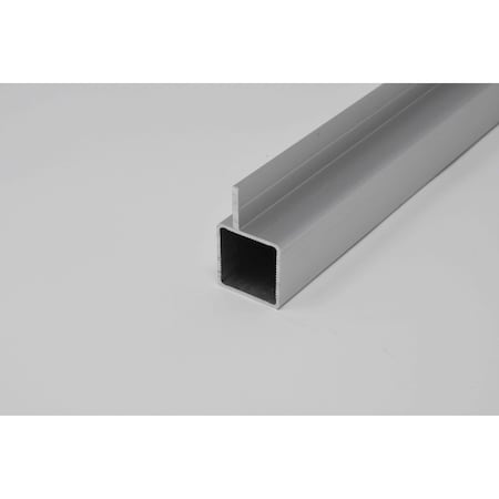 Eztube Extrusion for 1/4in Flush Panel  Silver, 60in L x 1in W x 1in H 100-120-5